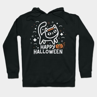 Kawaii Happy Halloween Cat Hoodie